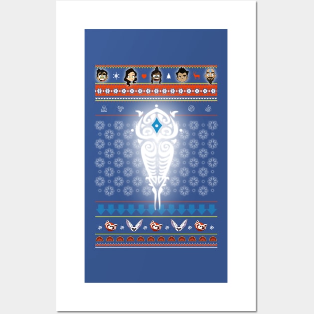 Legend of Korra Christmas Chibis Wall Art by PurpleMoose